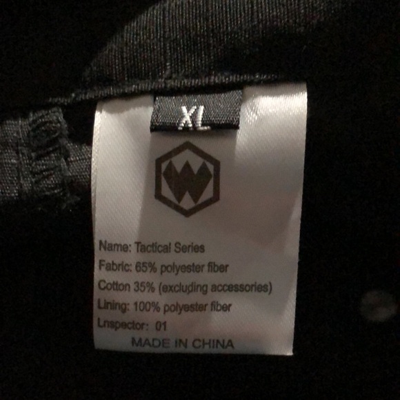 W Cewei Tactical Mens Ripstop Pants, Size XL, Black - Picture 3 of 3